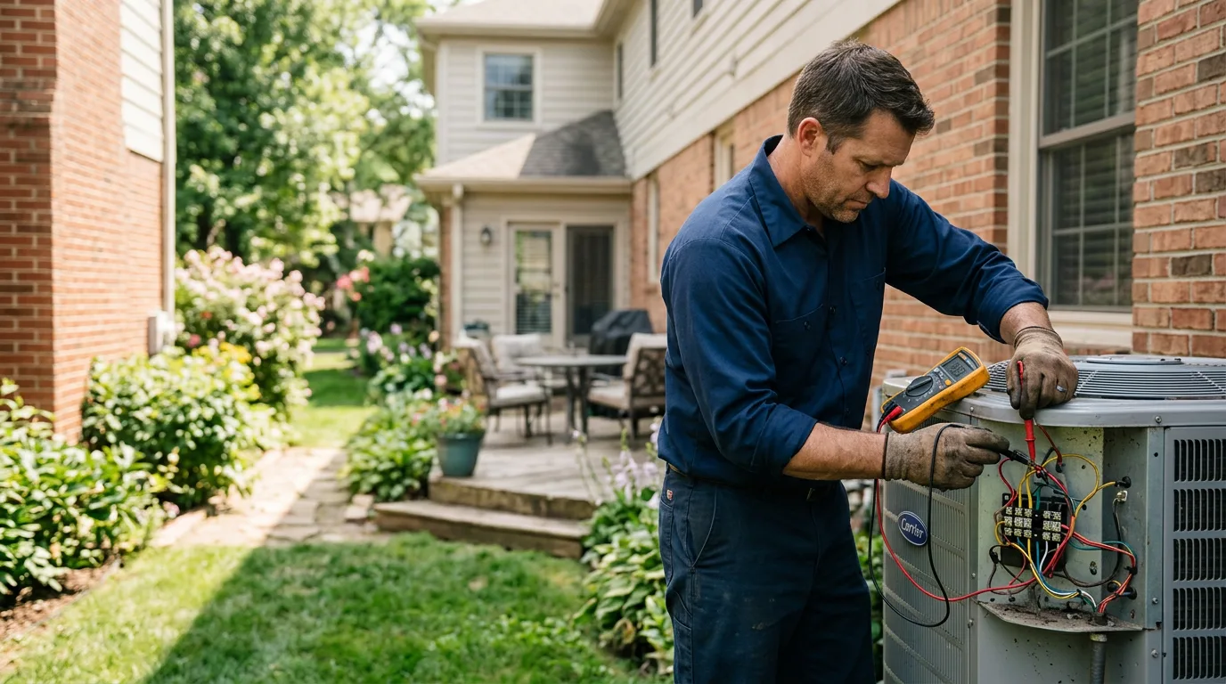 HVAC technician working near Caddo Mills, TX